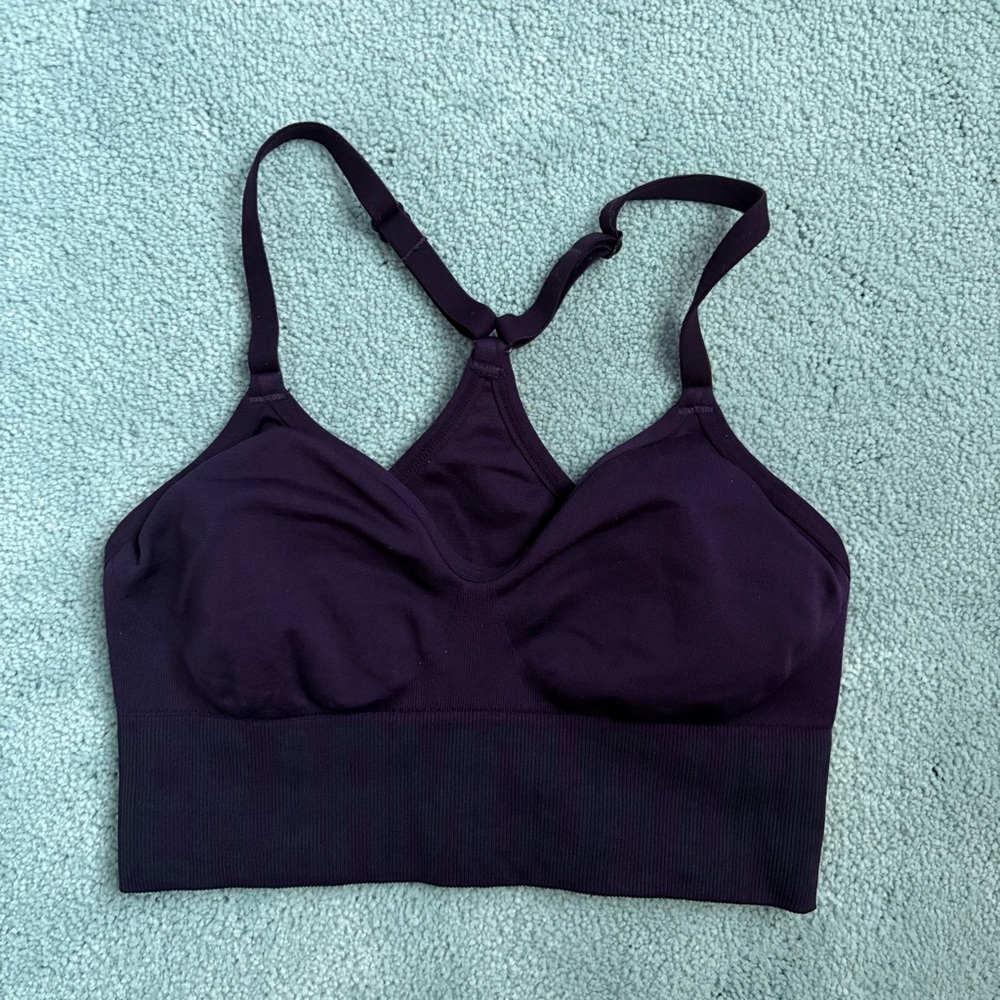 Under Armour Seamless Sports Bras Bundle Set - White, Orange, Black, Purple Lot - Picture 8 of 11